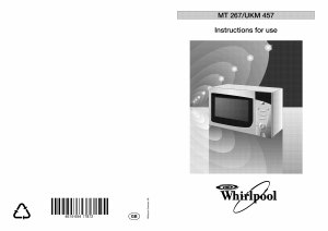 Bruksanvisning Whirlpool MT 267/1/White Mikrovågsugn