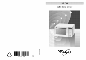 Bruksanvisning Whirlpool MT 743/BL Mikrovågsugn