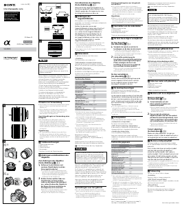 Bruksanvisning Sony SEL28F20 Objektiv