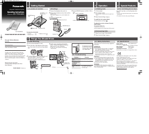 Handleiding Panasonic KX-TS500EXB Telefoon