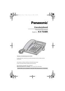 Kasutusjuhend Panasonic KX-TS880 Telefon