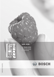 Käyttöohje Bosch KSK38N40 Jääkaappi