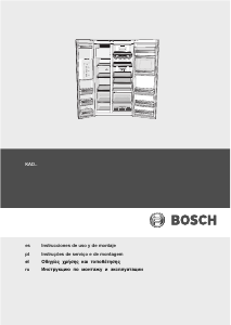 Руководство Bosch KAD62P91 Холодильник с морозильной камерой