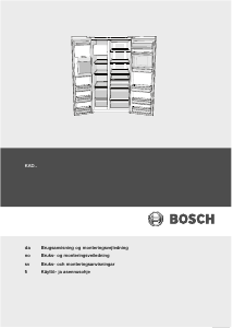 Bruksanvisning Bosch KAD62S20 Kyl-frys