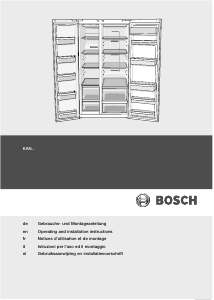 Handleiding Bosch KAN62V00 Koel-vries combinatie