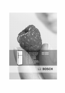 Priročnik Bosch KDV25X03 Hladilnik in zamrzovalnik