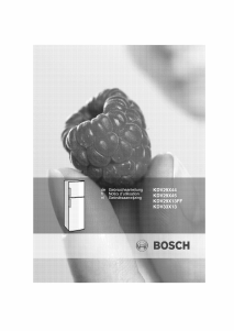 Handleiding Bosch KDV29X13FF Koel-vries combinatie