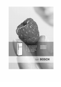 Εγχειρίδιο Bosch KDV33X04 Ψυγειοκαταψύκτης