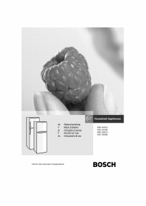 Manual Bosch KDV39X10 Frigorífico combinado