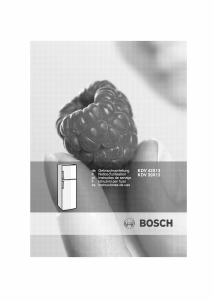 Manual Bosch KDV39X13 Frigorífico combinado