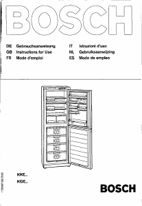 Manual de uso Bosch KGE3114 Frigorífico combinado