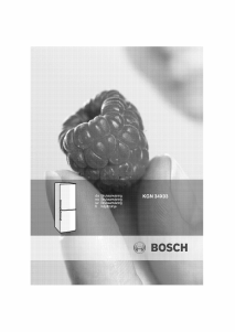 Käyttöohje Bosch KGN34X03 Jääkaappipakastin