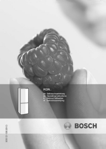 Bedienungsanleitung Bosch KGN39A93 Kühl-gefrierkombination