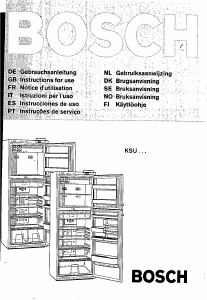 Manual de uso Bosch KSU3320IE Frigorífico combinado