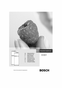Manual Bosch KSU30622FF Frigorífico combinado