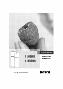 Mode d’emploi Bosch KSU40630FF Réfrigérateur combiné