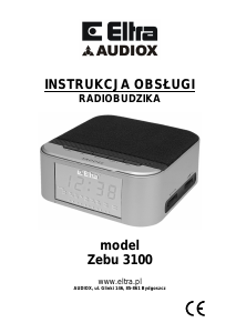 Instrukcja Eltra Zebu 3100 Radiobudzik