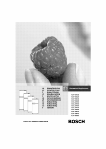 Käyttöohje Bosch KSV33630 Jääkaappipakastin