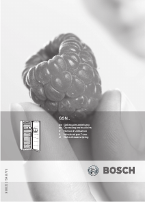 Mode d’emploi Bosch GSN24V21 Congélateur