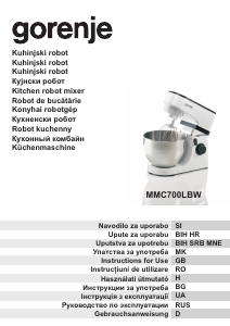 Handleiding Gorenje MMC700LBW Standmixer