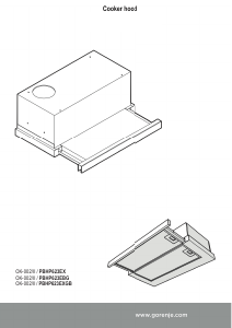 Instrukcja Gorenje PBHP623EXGB Okap kuchenny