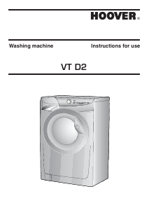 Handleiding Hoover VT 915D22X/3-80 Wasmachine