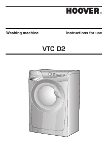 Handleiding Hoover VTC 814D22-80 Wasmachine