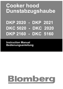 Manual Blomberg DKP 2021 Cooker Hood