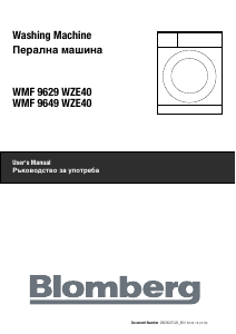 Handleiding Blomberg WMF 9629 WZE40 Wasmachine