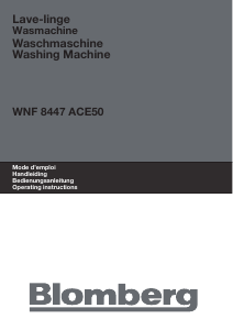 Mode d’emploi Blomberg WNF 8447 ACE50 Lave-linge