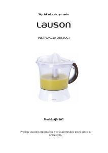 Instrukcja Lauson AJM105 Wyciskarka do cytrusów