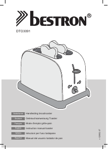 Mode d’emploi Bestron DTO3091 Grille pain