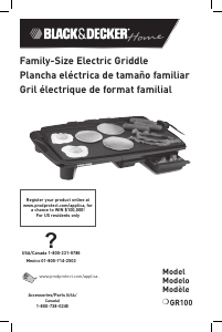 Mode d’emploi Black and Decker GR100 Gril de table