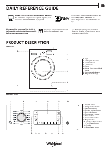 Handleiding Whirlpool FWDD1071681W UK Was-droog combinatie