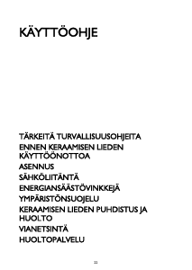 Käyttöohje Whirlpool AKT 8030/NE Keittotaso
