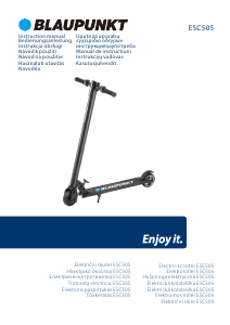 Használati útmutató Blaupunkt ESC505 Elektromos robogó