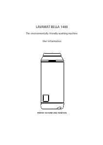 Bruksanvisning AEG Lavamat Bella 1480 Tvättmaskin