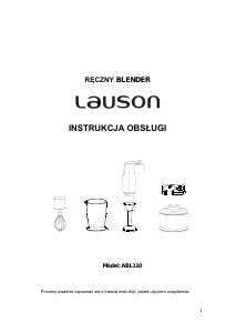 Instrukcja Lauson ABL110 Blender ręczny