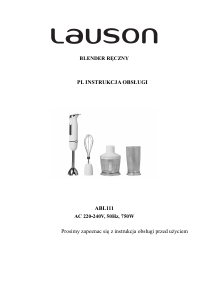 Instrukcja Lauson ABL111 Blender ręczny