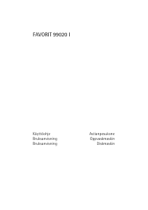 Käyttöohje AEG F99020I Astianpesukone