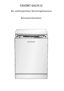Bedienungsanleitung AEG F64570VI Geschirrspüler