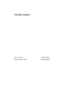 Manual AEG F89020I Dishwasher