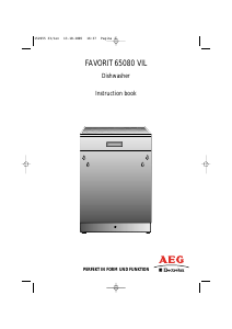 Bruksanvisning AEG F65080VIL Diskmaskin