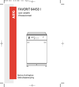 Mode d’emploi AEG F64450IW Lave-vaisselle