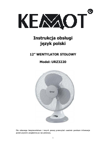 Manual Kemot URZ3220 Ventilator