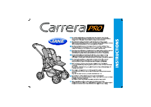 Kullanım kılavuzu Jane Carrera Pro Katlanır bebek arabası