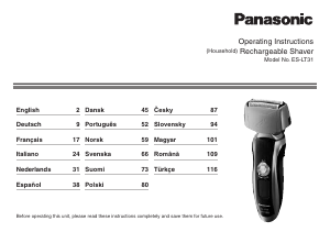 Käyttöohje Panasonic ES-LT31 Parranajokone