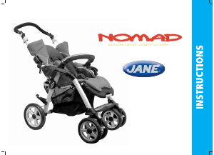 Kullanım kılavuzu Jane Nomad Katlanır bebek arabası
