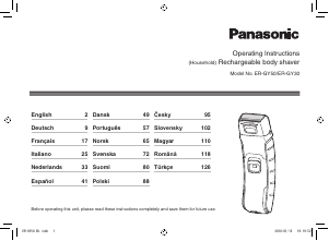 Brugsanvisning Panasonic ER-GY30 Barbermaskine