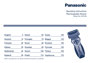 Mode d’emploi Panasonic ES-7058 Rasoir électrique